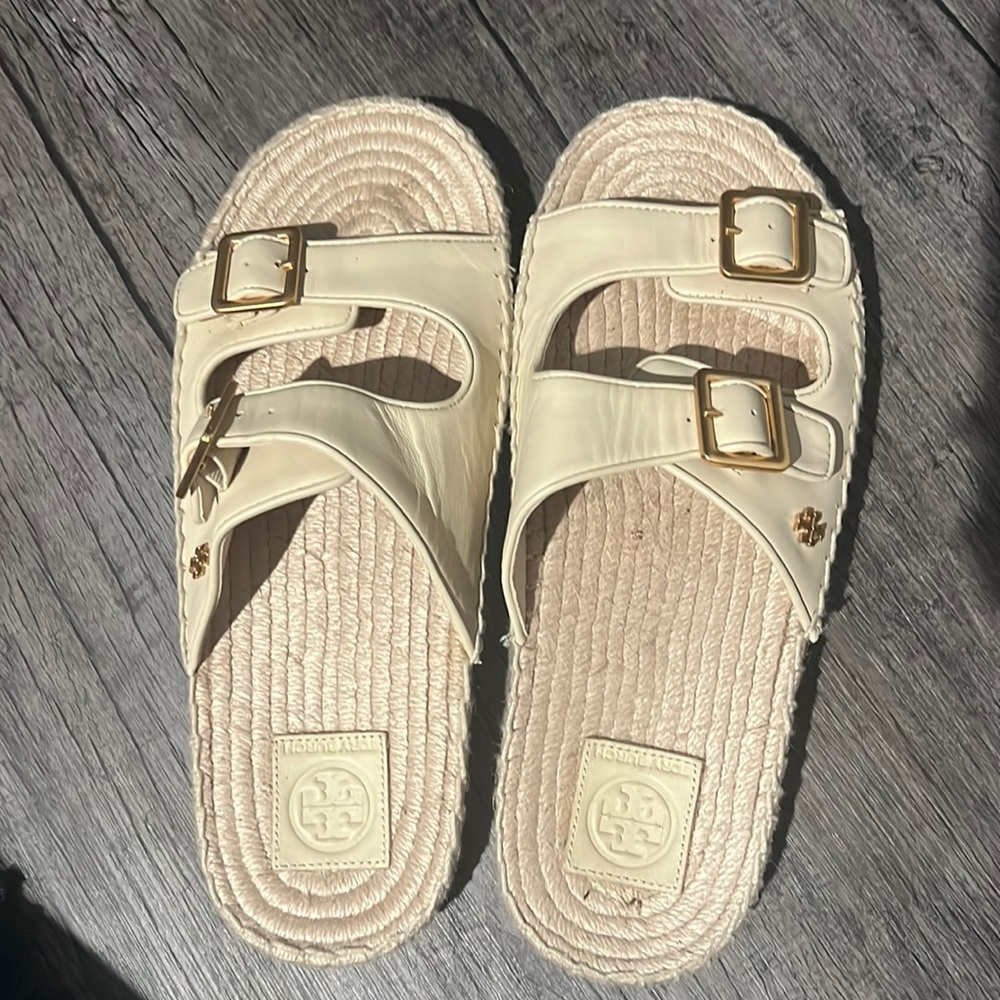 Leather sandals Tory Burch
